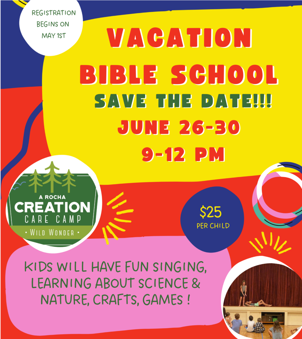 Flyer for Vacation Bible School